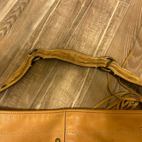 Vtg Coach Vachetta Tan Leather Crystal Studded Hobo D05S-8A28. 12” x 5”. - Picture 5 of 5